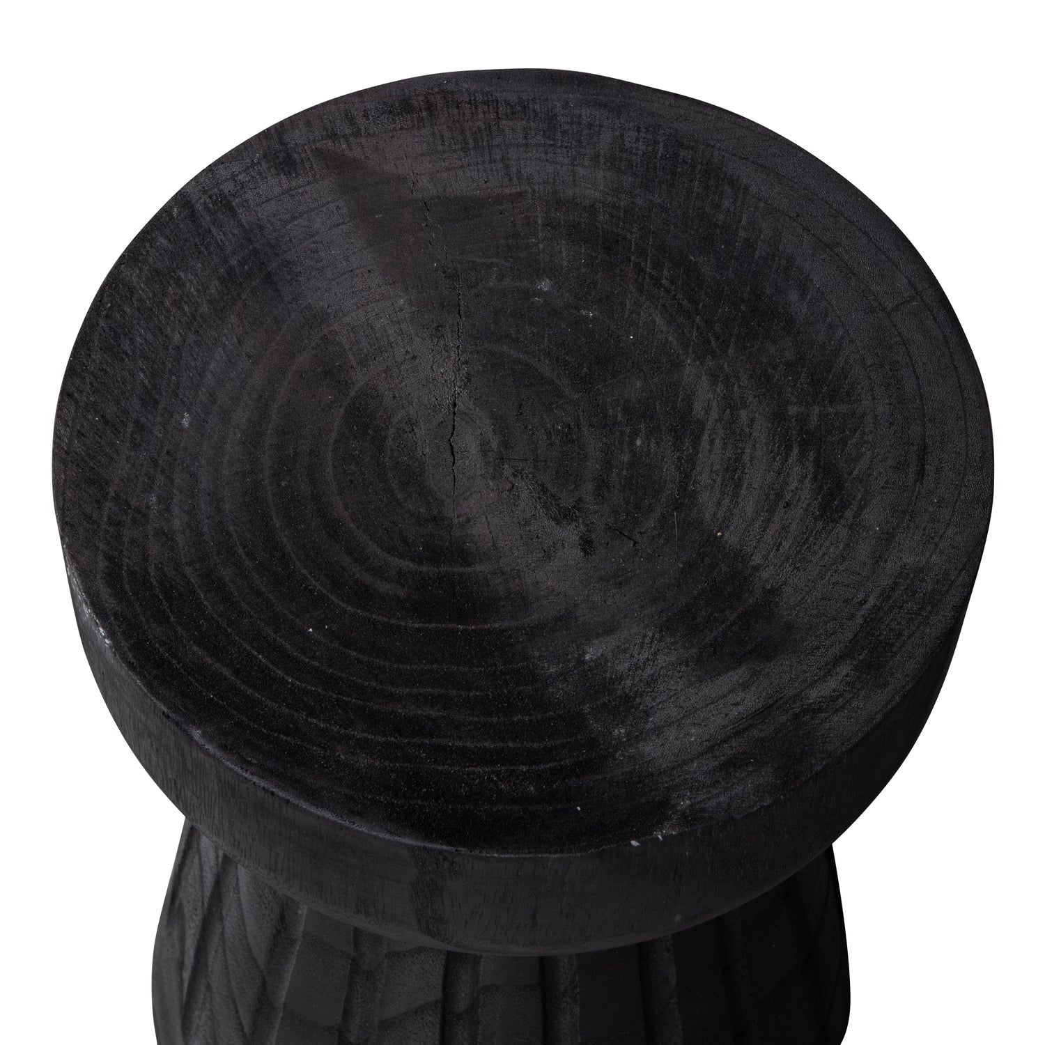 Borre Black Wood Stool