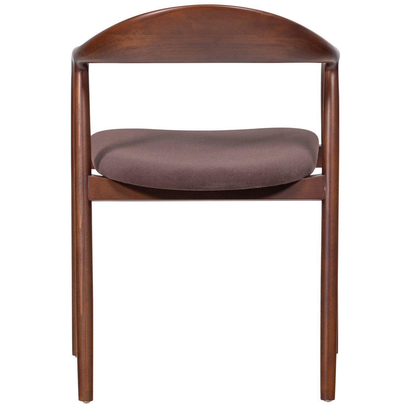 Bran Brown Velvet Dining Chair