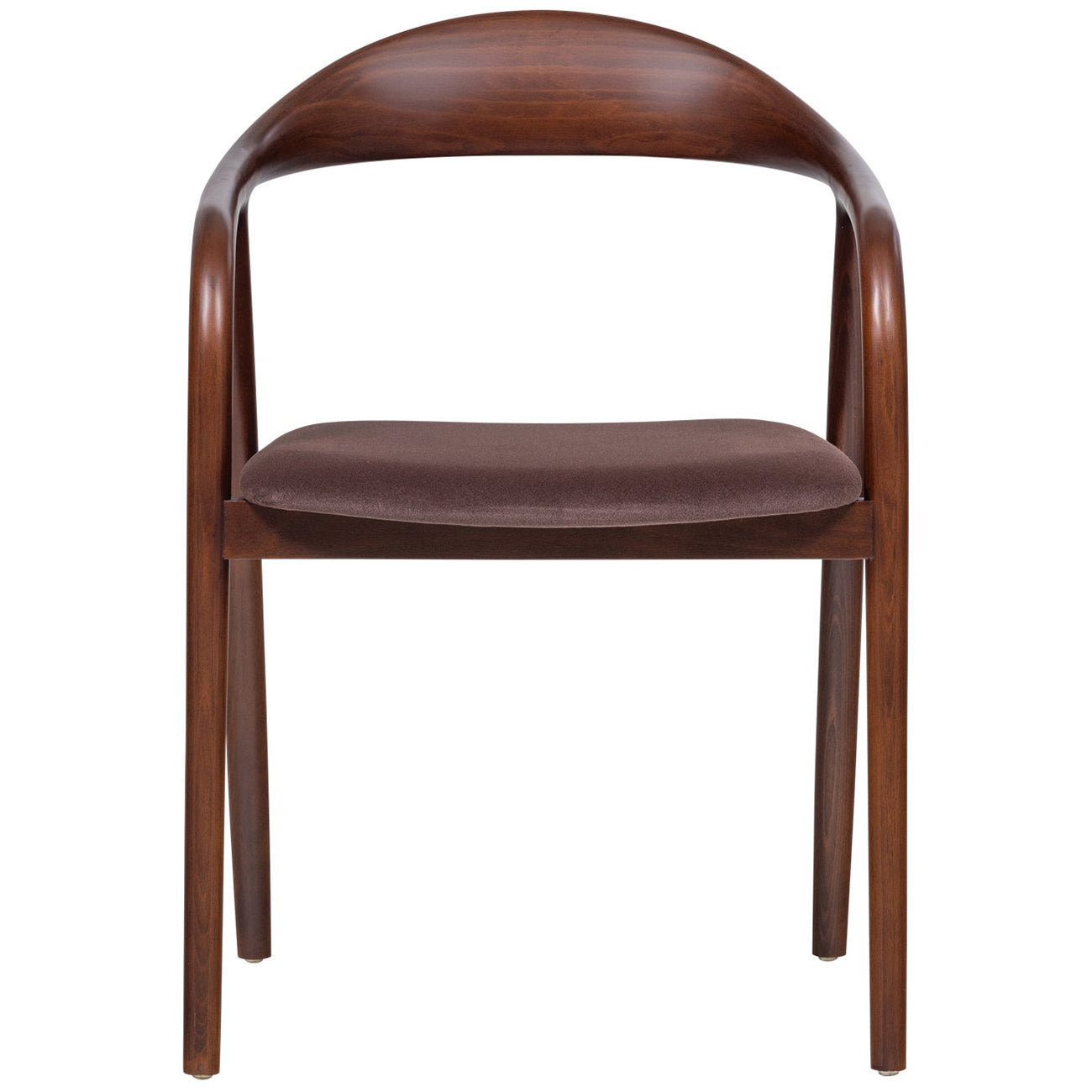 Bran Brown Velvet Dining Chair
