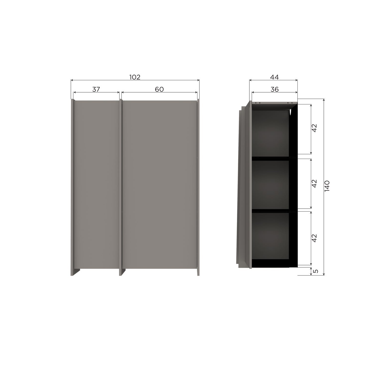 Brock 2 Doors Cabinet