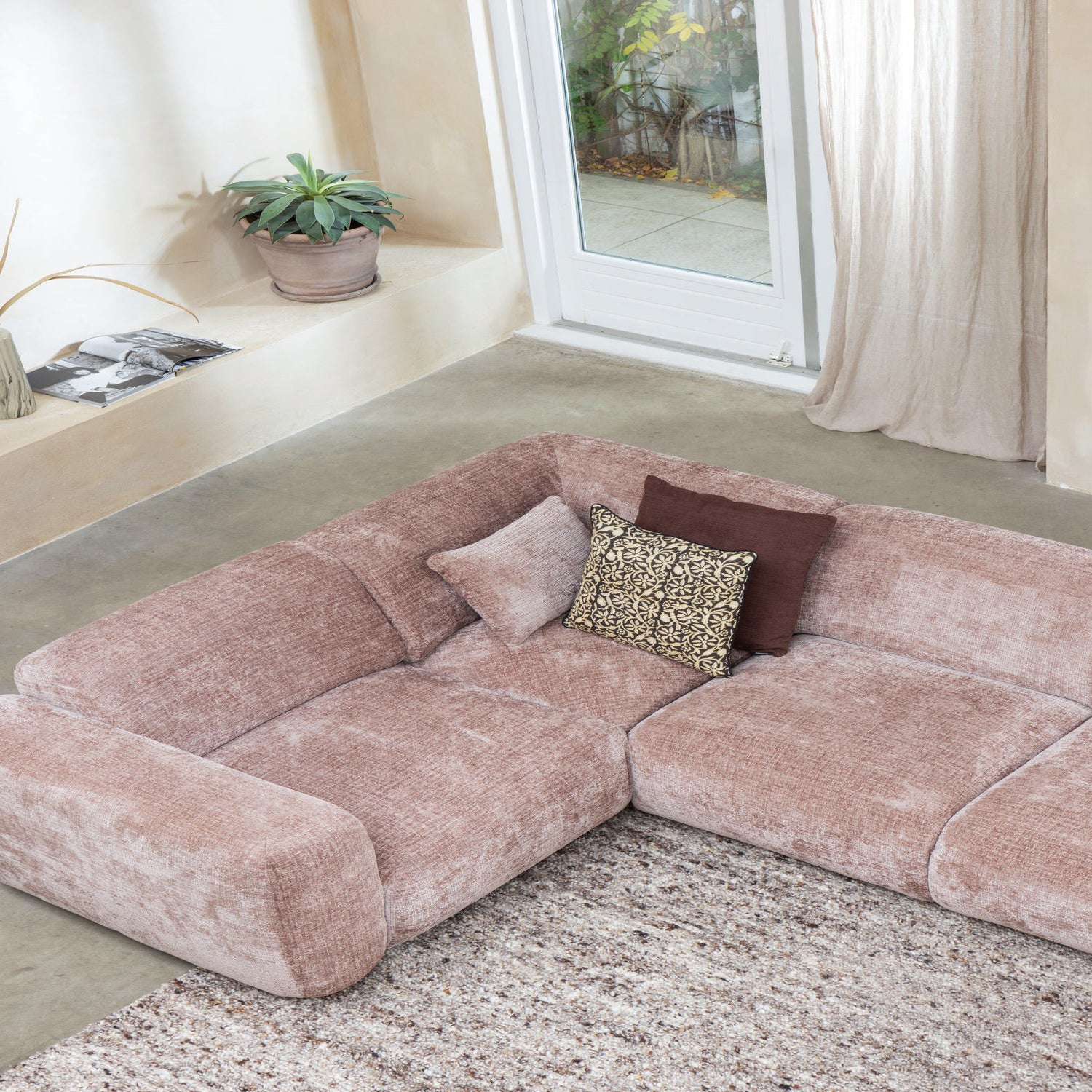 Cloud Chenille Corner Sofa