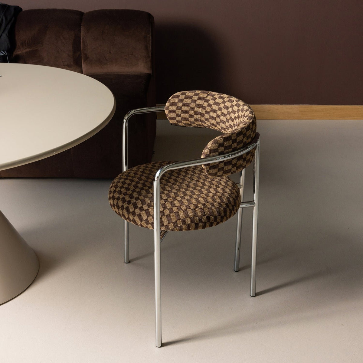 Cuby Chrome Dining Chair