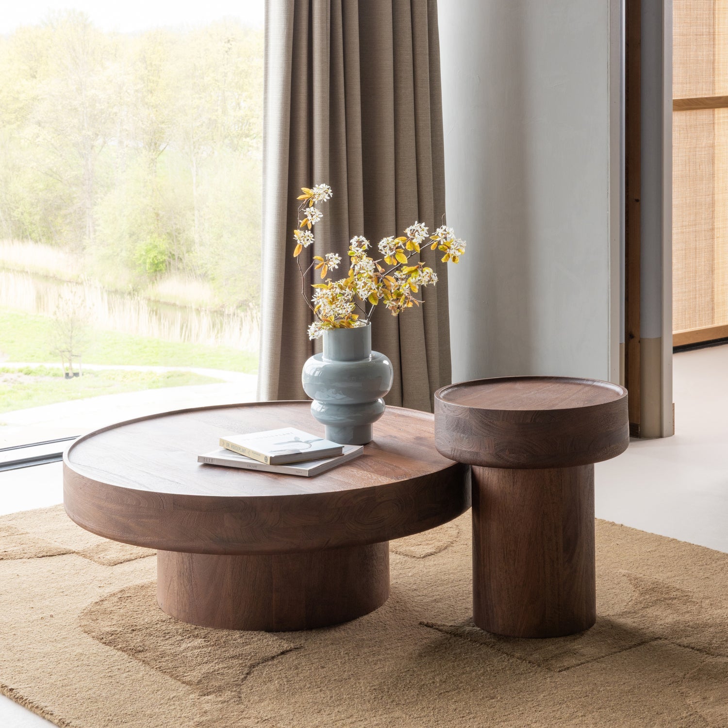 Dara Brown Mango Wood Side Table