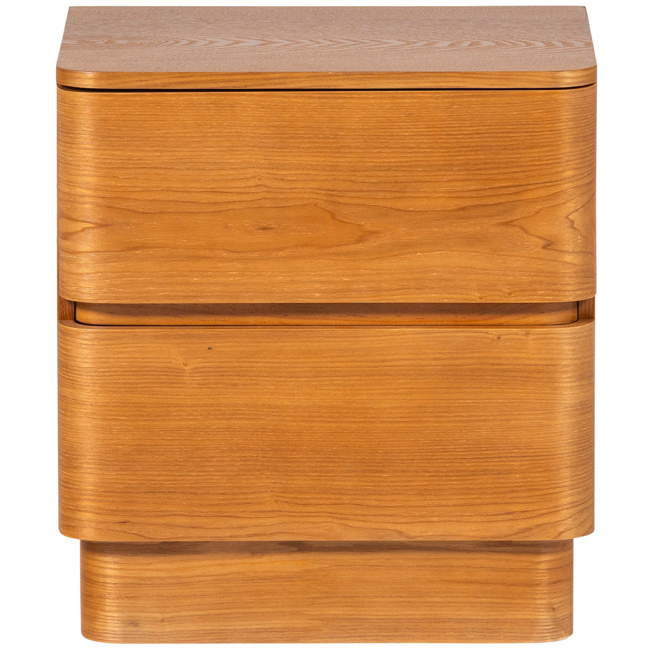 Fejo Brown 2 Drawers Night Stand