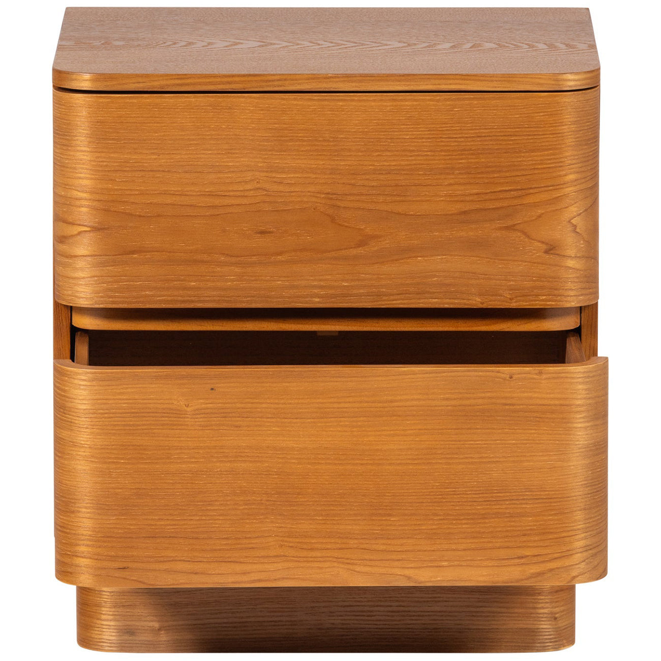 Fejo Brown 2 Drawers Night Stand