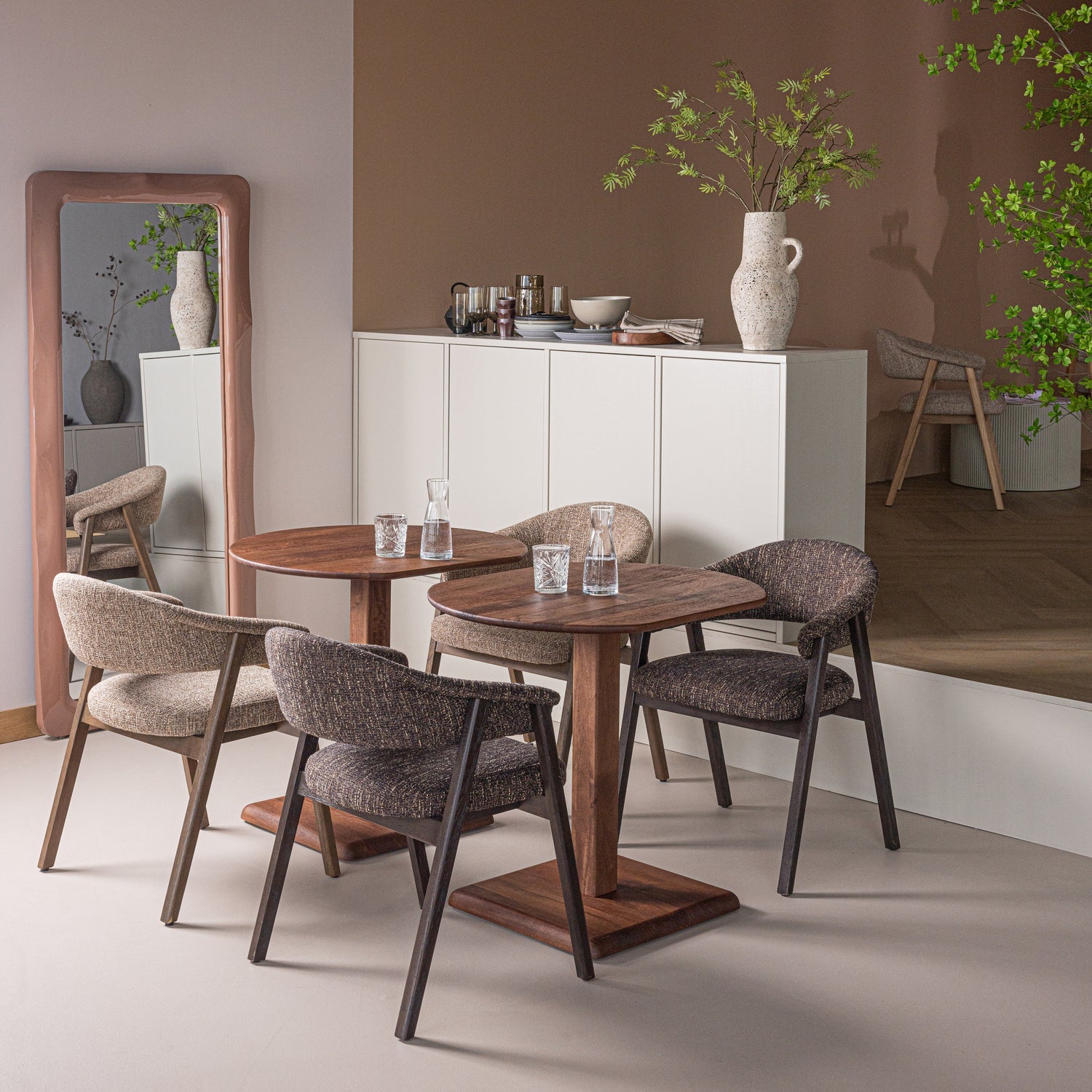 Feno Brown Mango Wood End Bistro Table