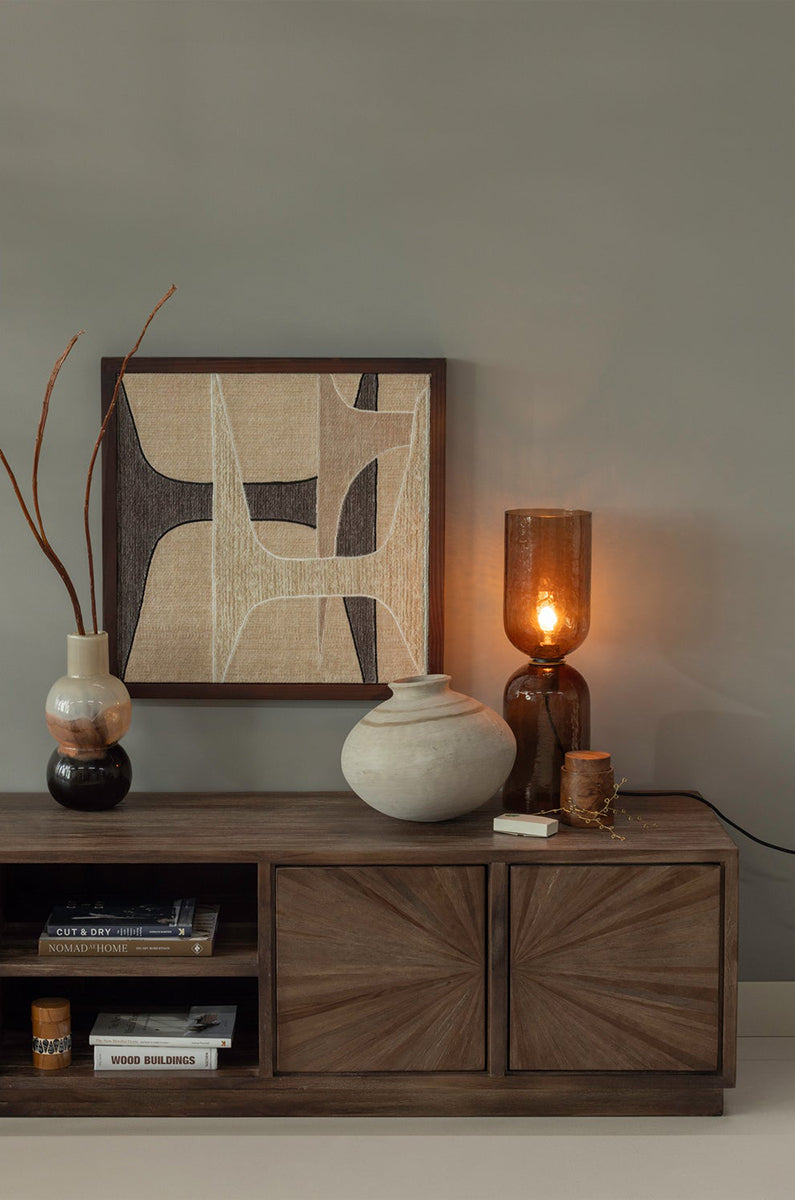 Gigi Brown Glass Table Lamp