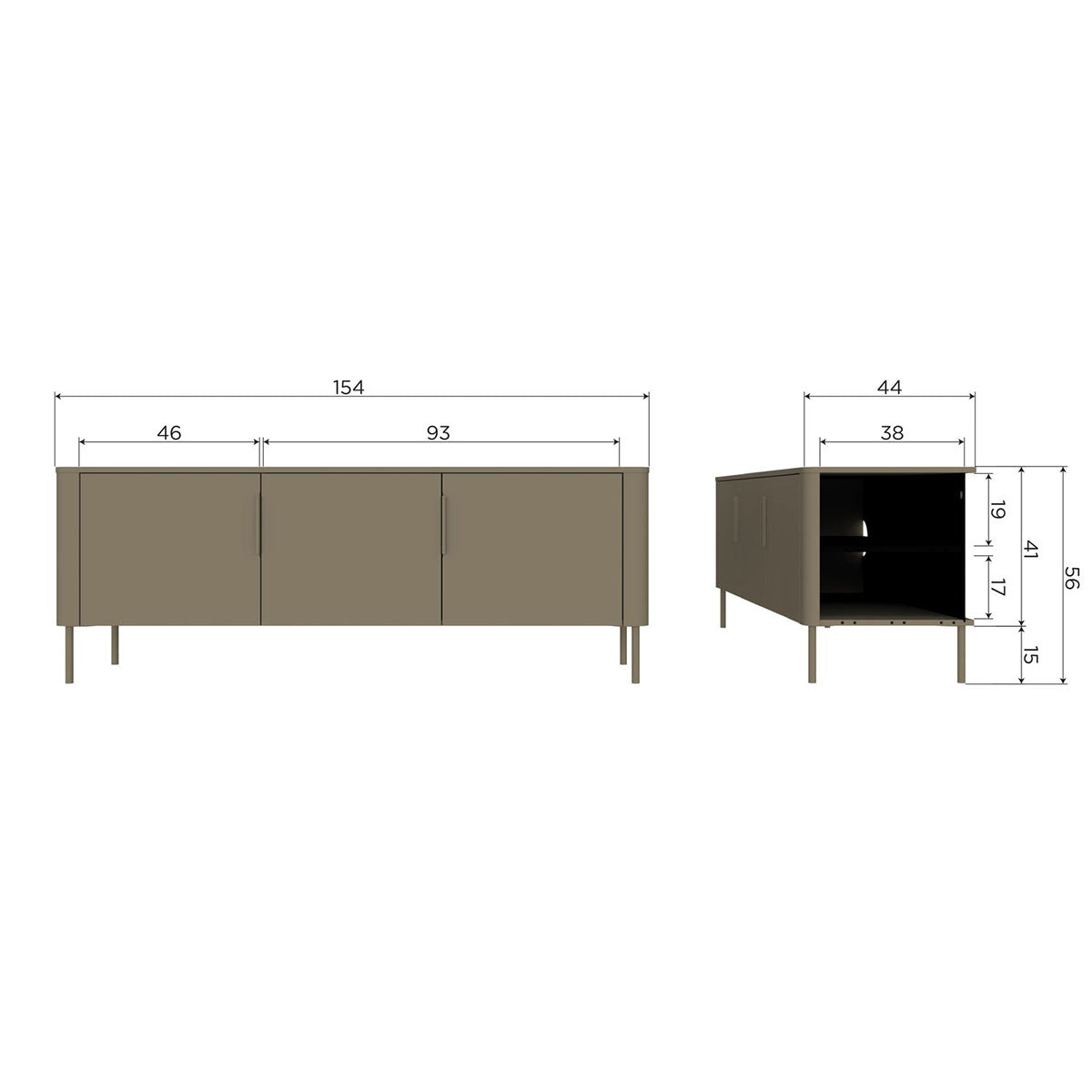 Gunnar 4 Doors TV Unit