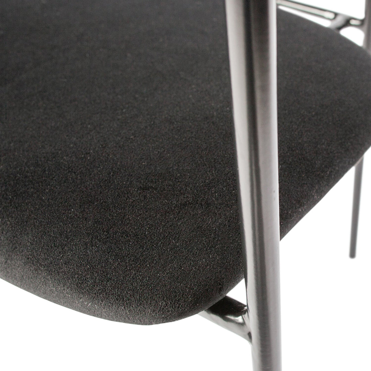 Ivy Black Velvet Dining Chair