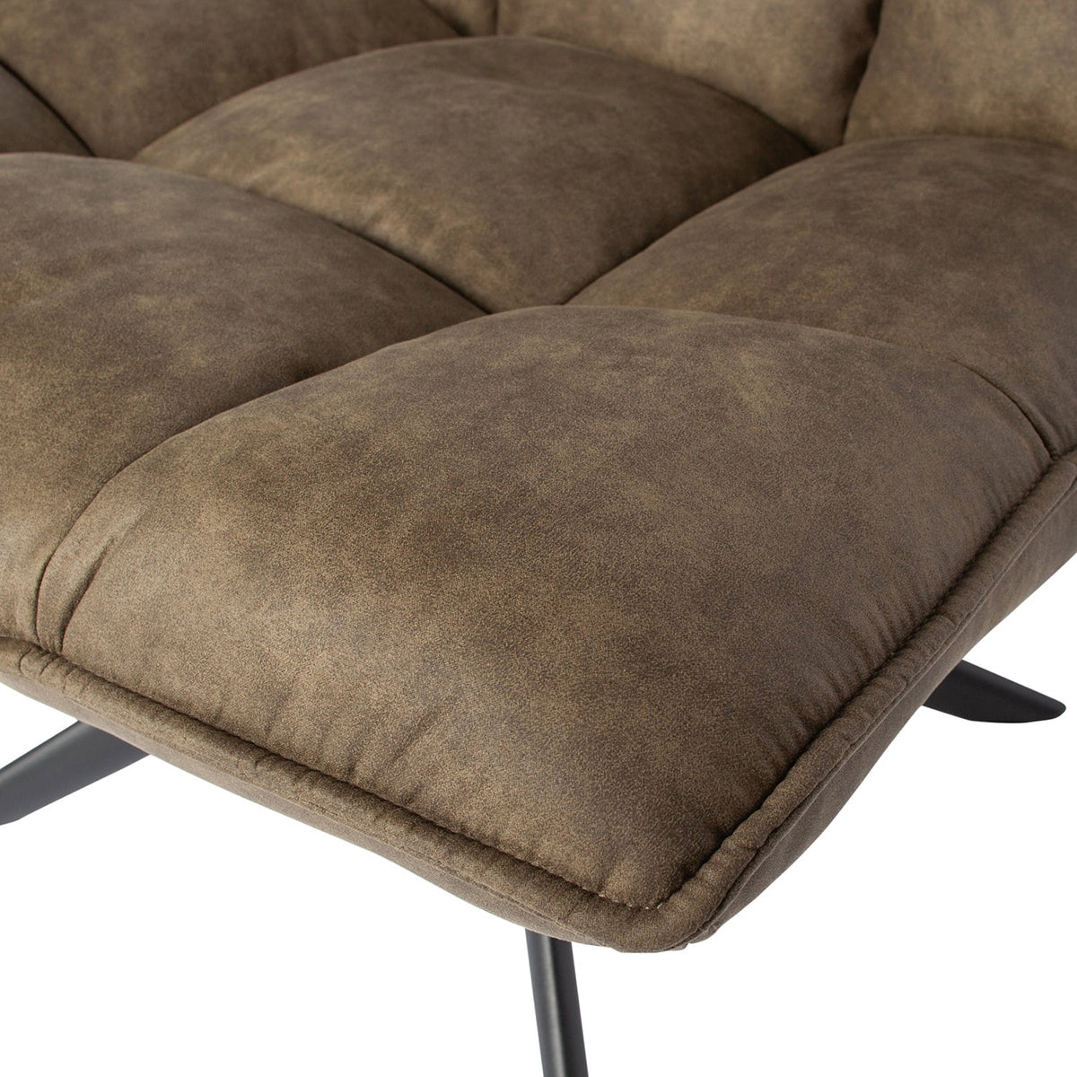 Jouke Imitation Leather Swivel Armchair