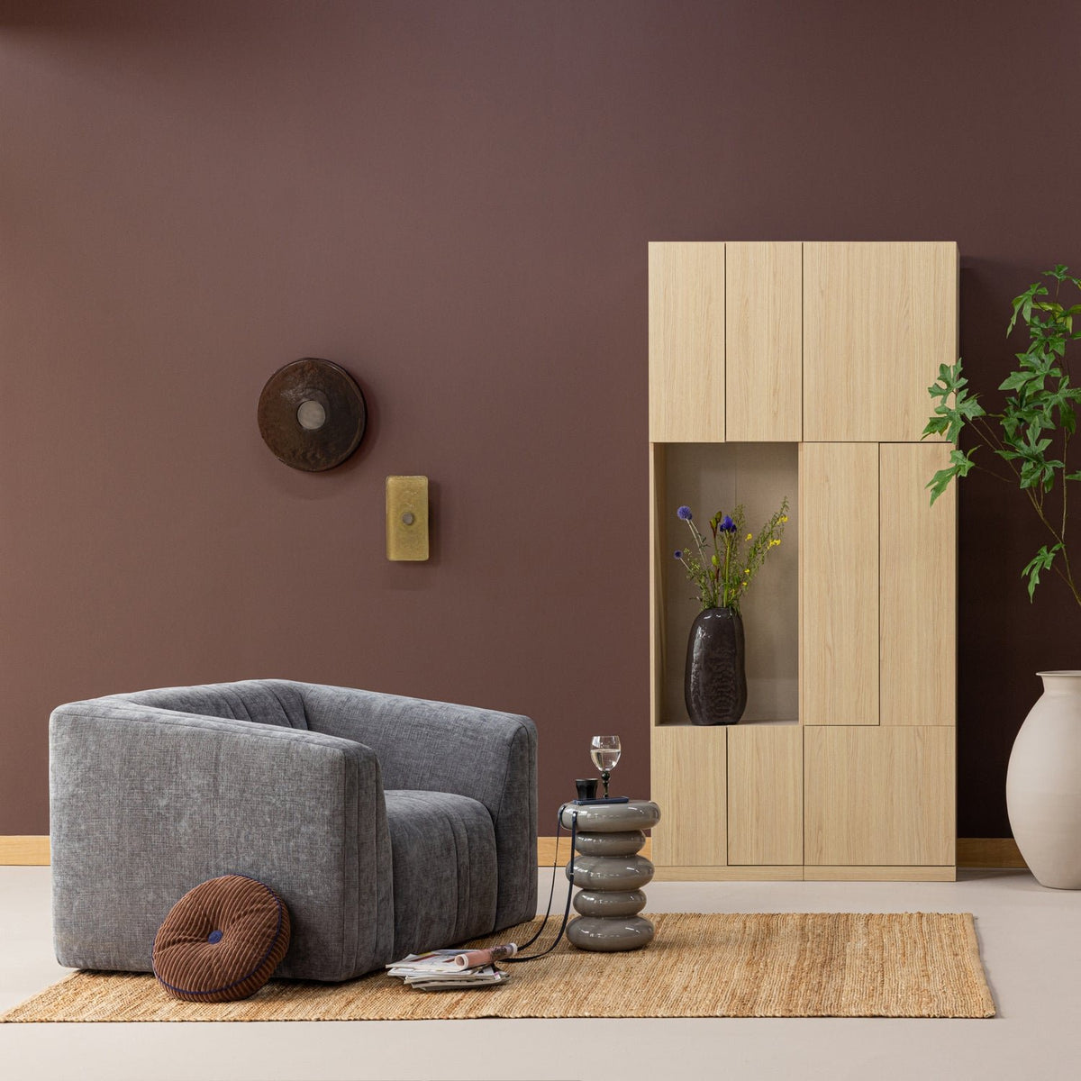 Kivo High Gloss Side Table