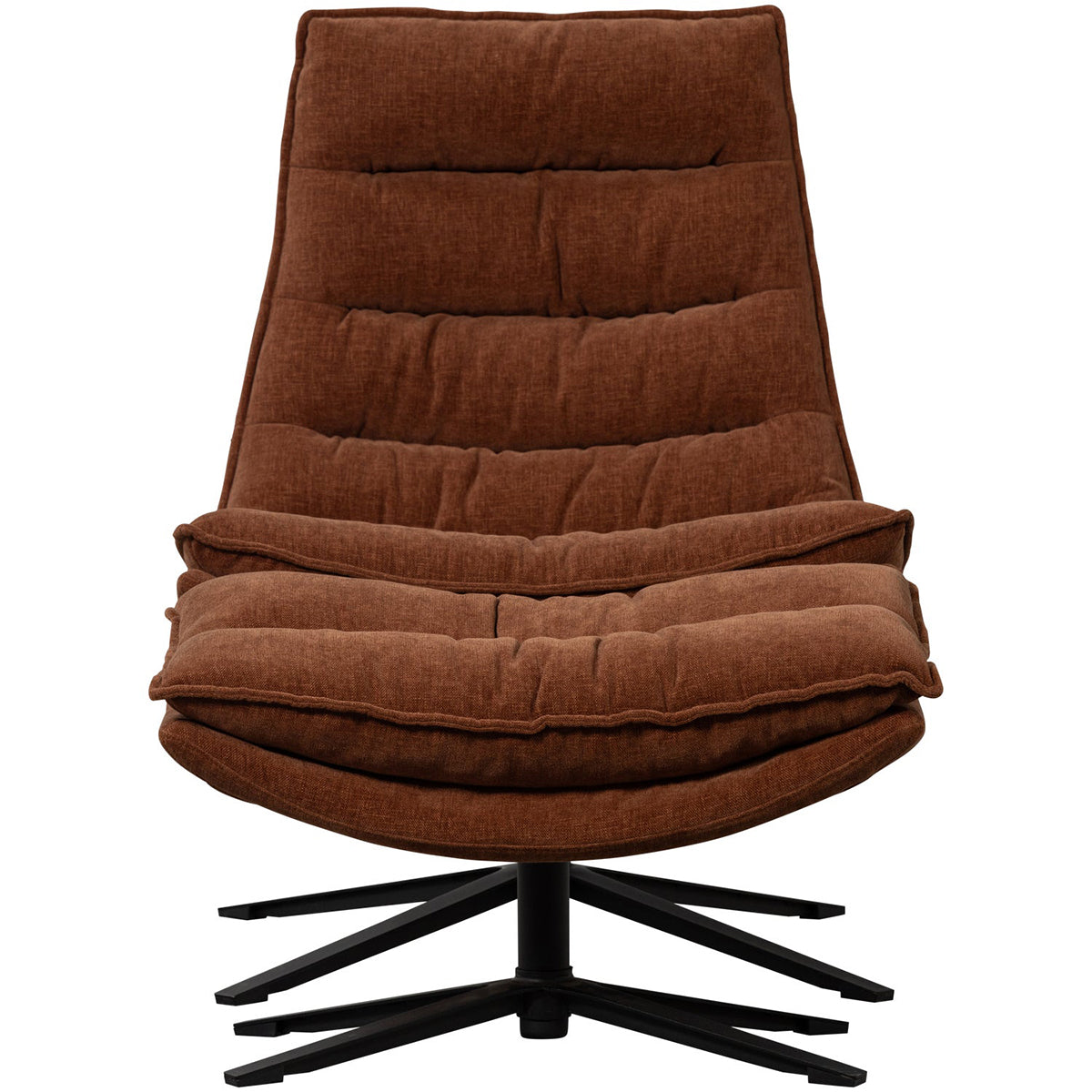 Kube Swivel Armchair with Hocker