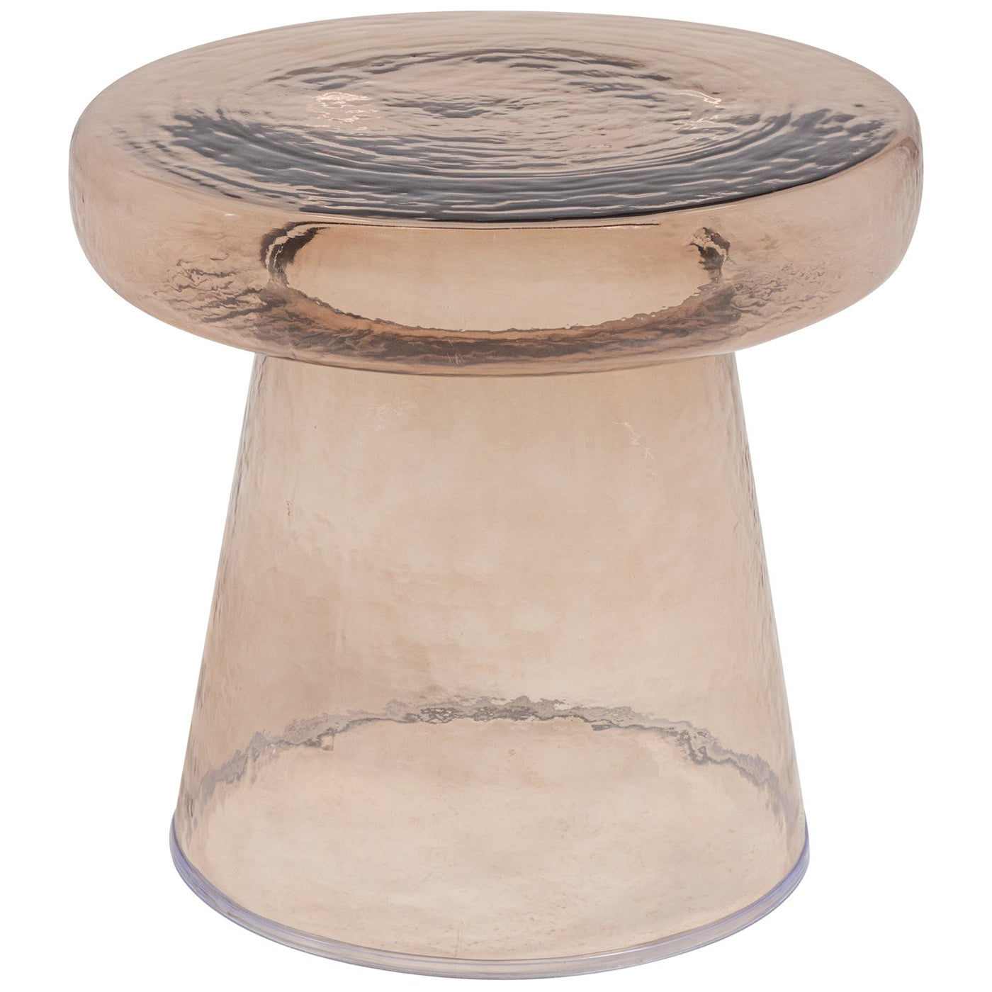 Loma Brown Glass Side Table