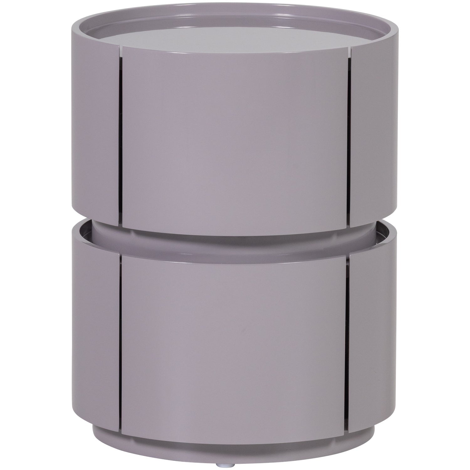 Lunex Light Grey Gloss Night Stand