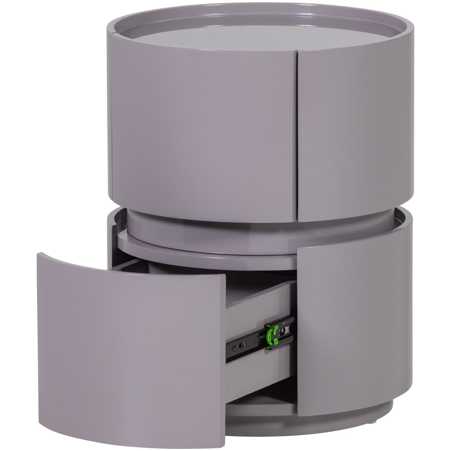 Lunex Light Grey Gloss Night Stand