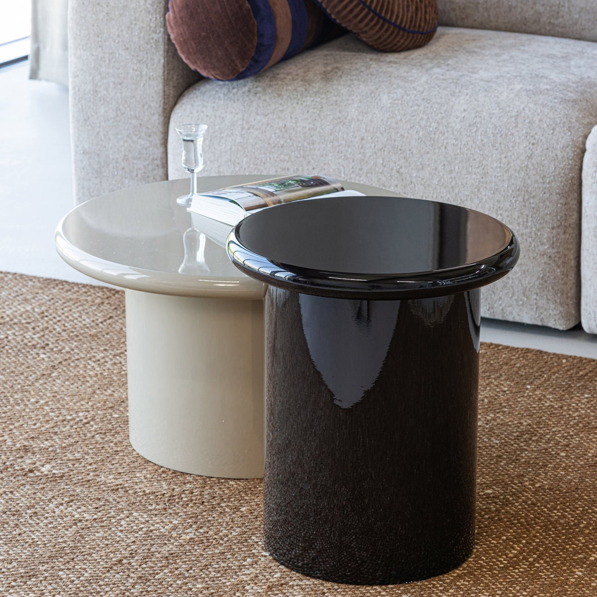 Mavon High Gloss Side Table