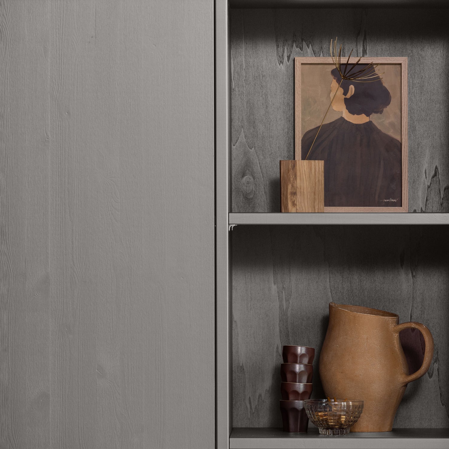 Merel Pine Wood Storage Cabinet