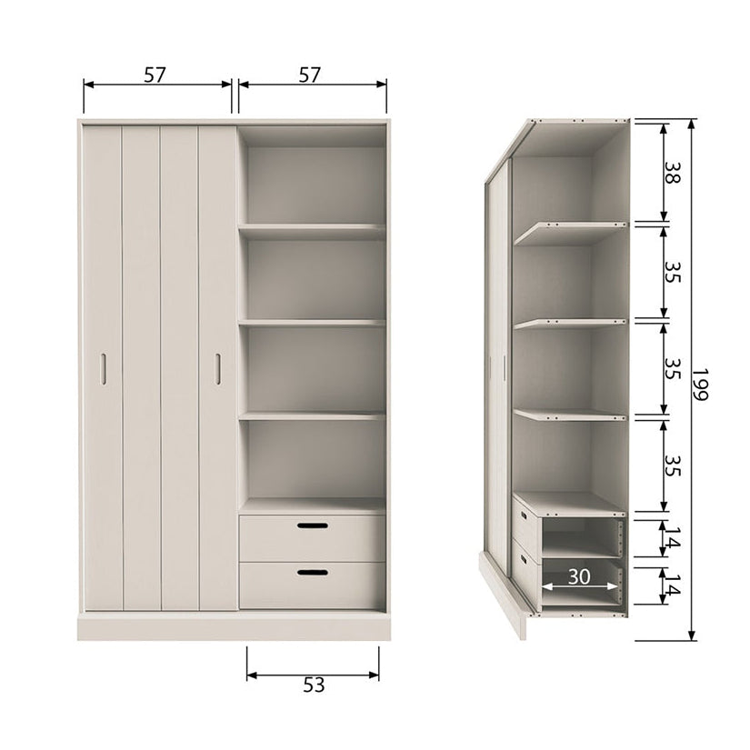 Mila Sliding Door Cabinet