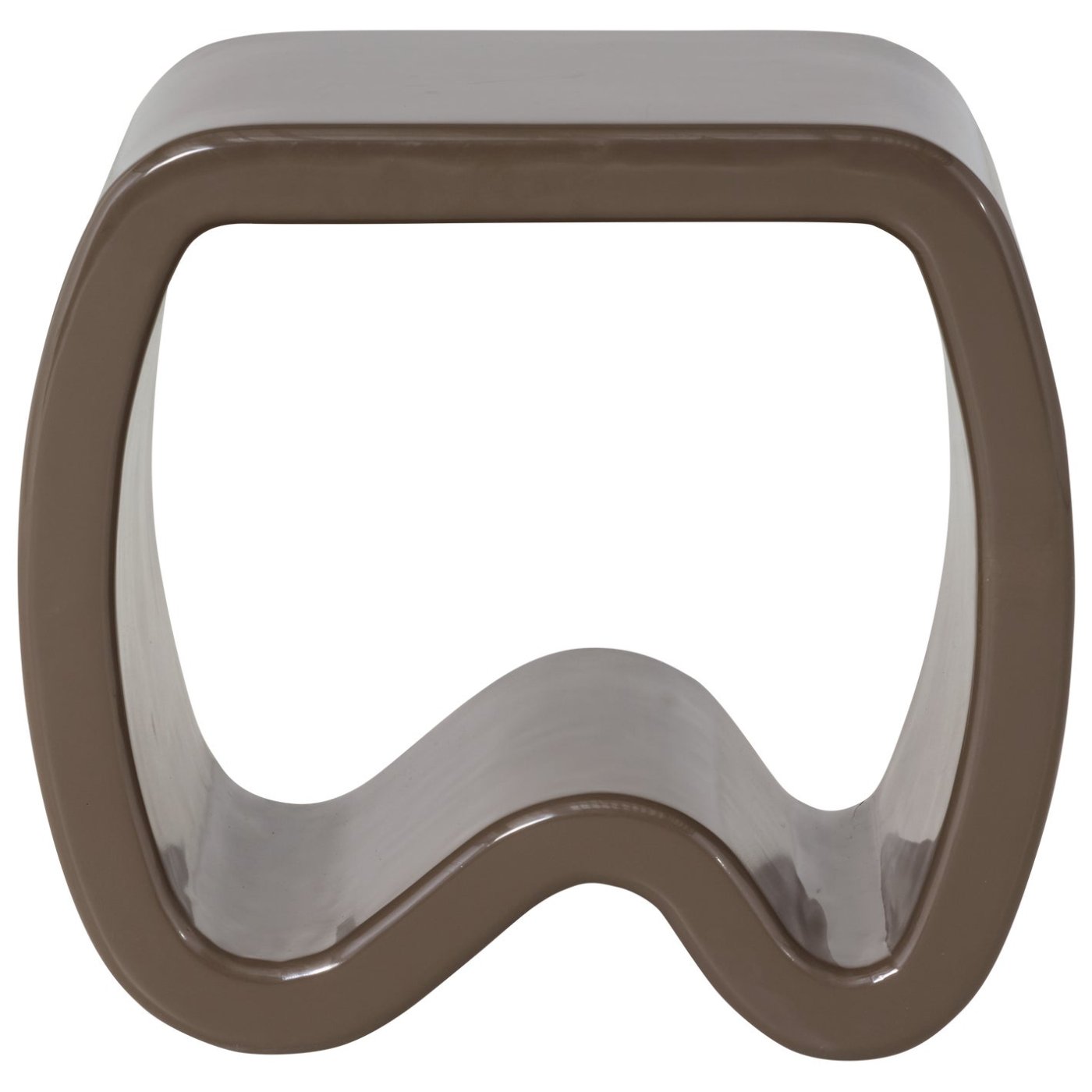 Moss Mocha Brown Side Table