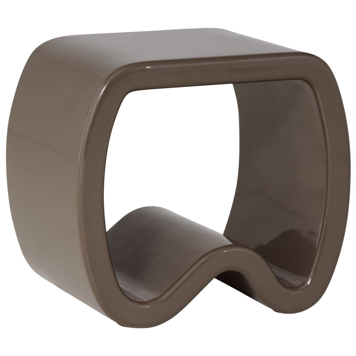 Moss Mocha Brown Side Table