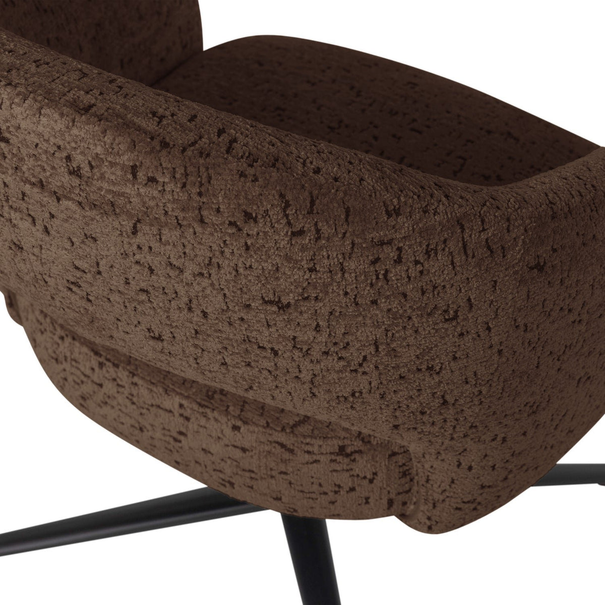 Pico Velvet Structured Swivel Armchair