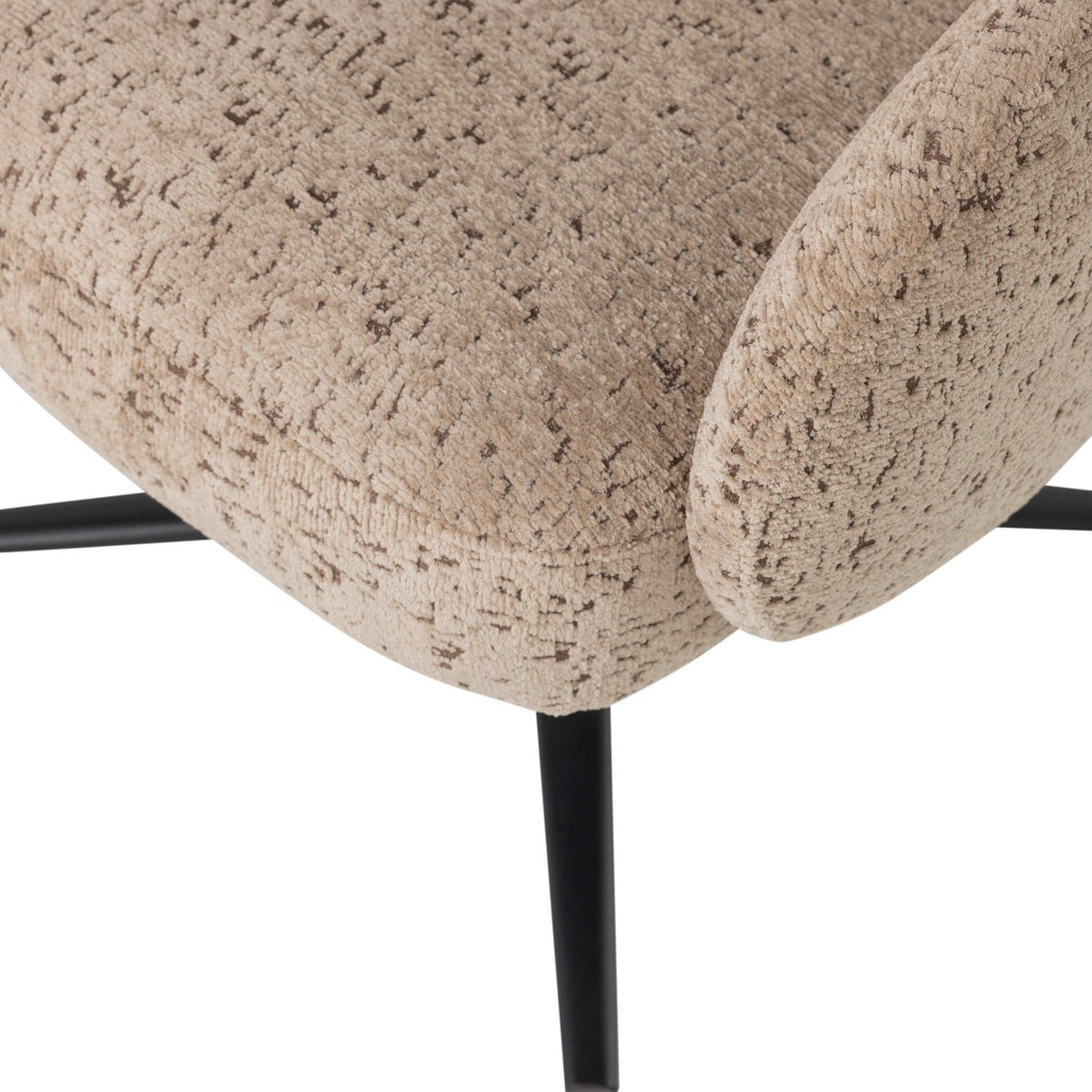 Pico Velvet Structured Swivel Armchair