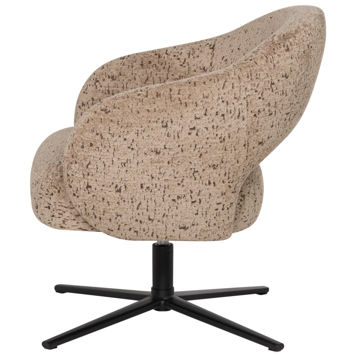 Pico Velvet Structured Swivel Armchair