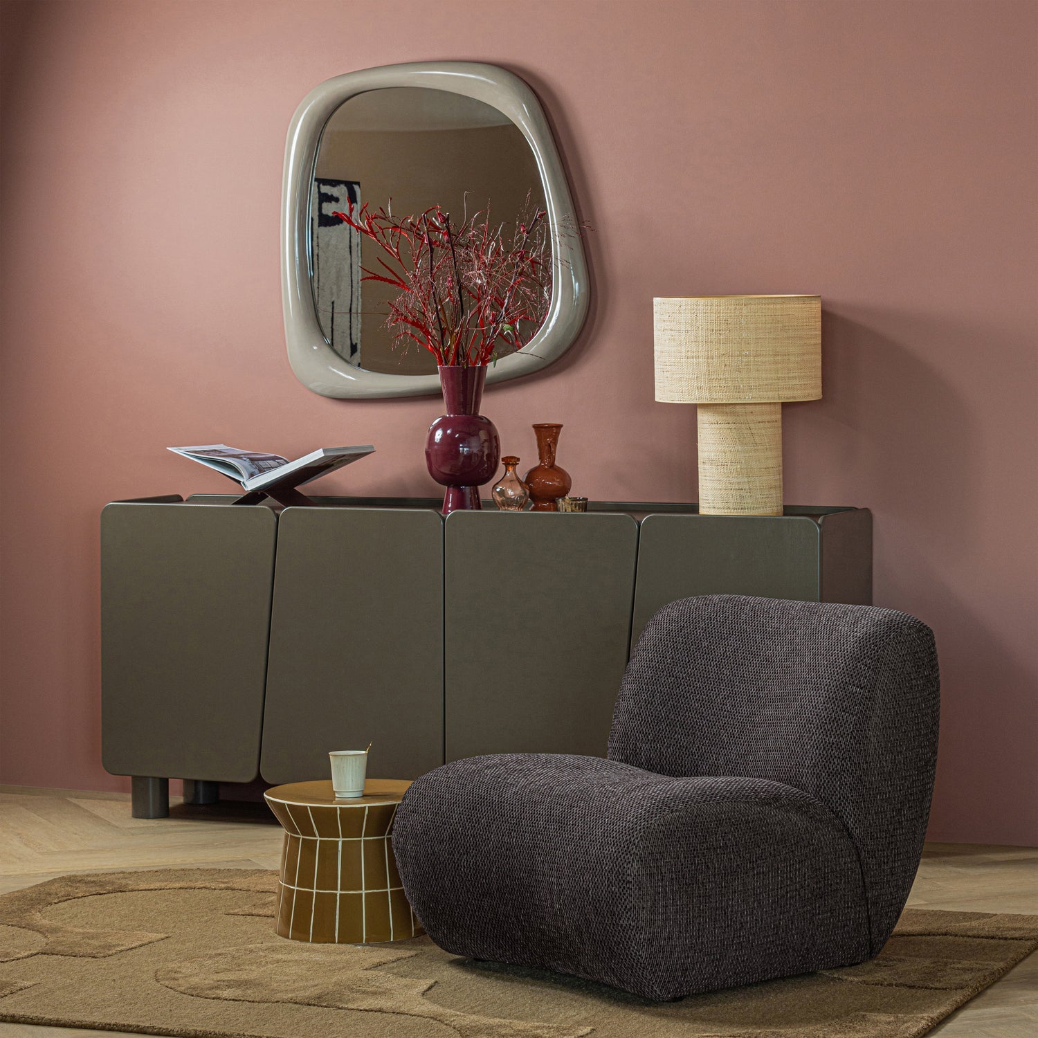 Plu Honey Yellow Decorative Side Table
