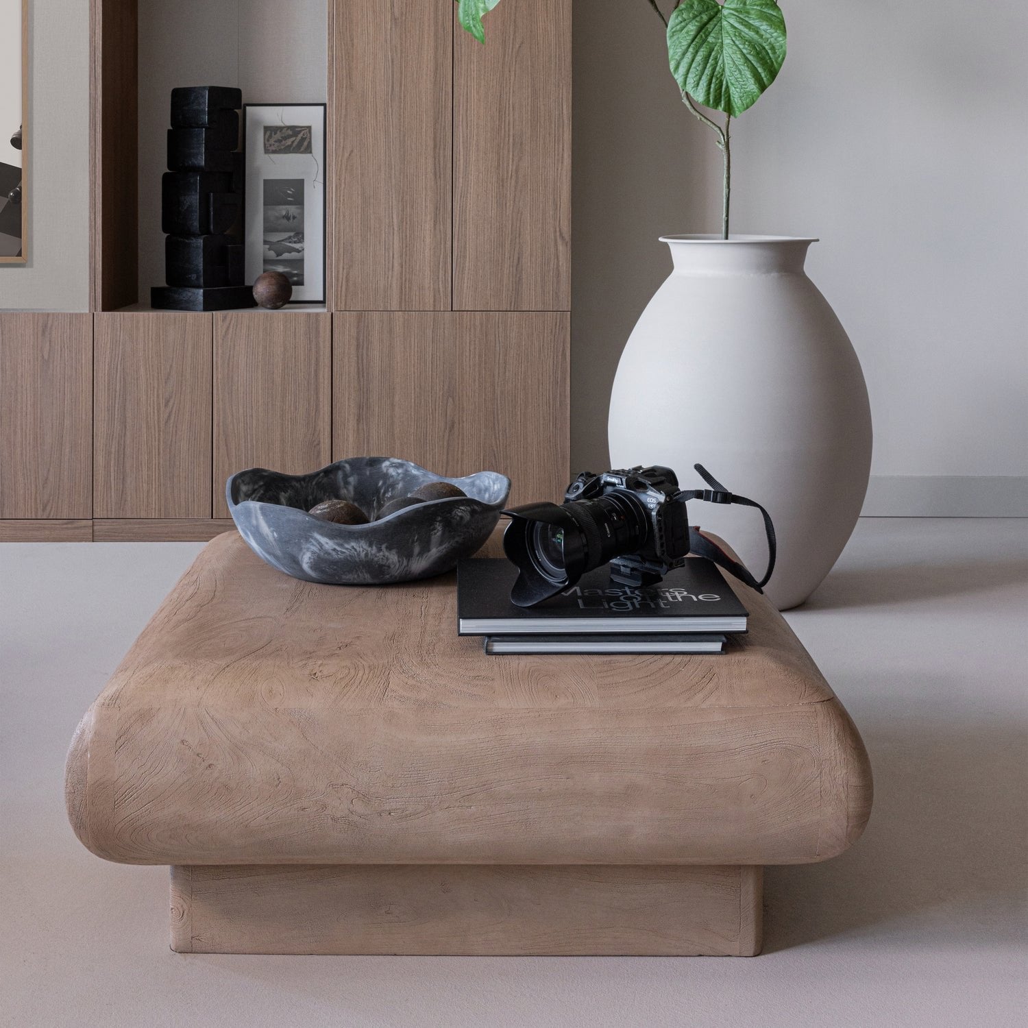 Rimea Light Brown Mango Wood Coffee Table