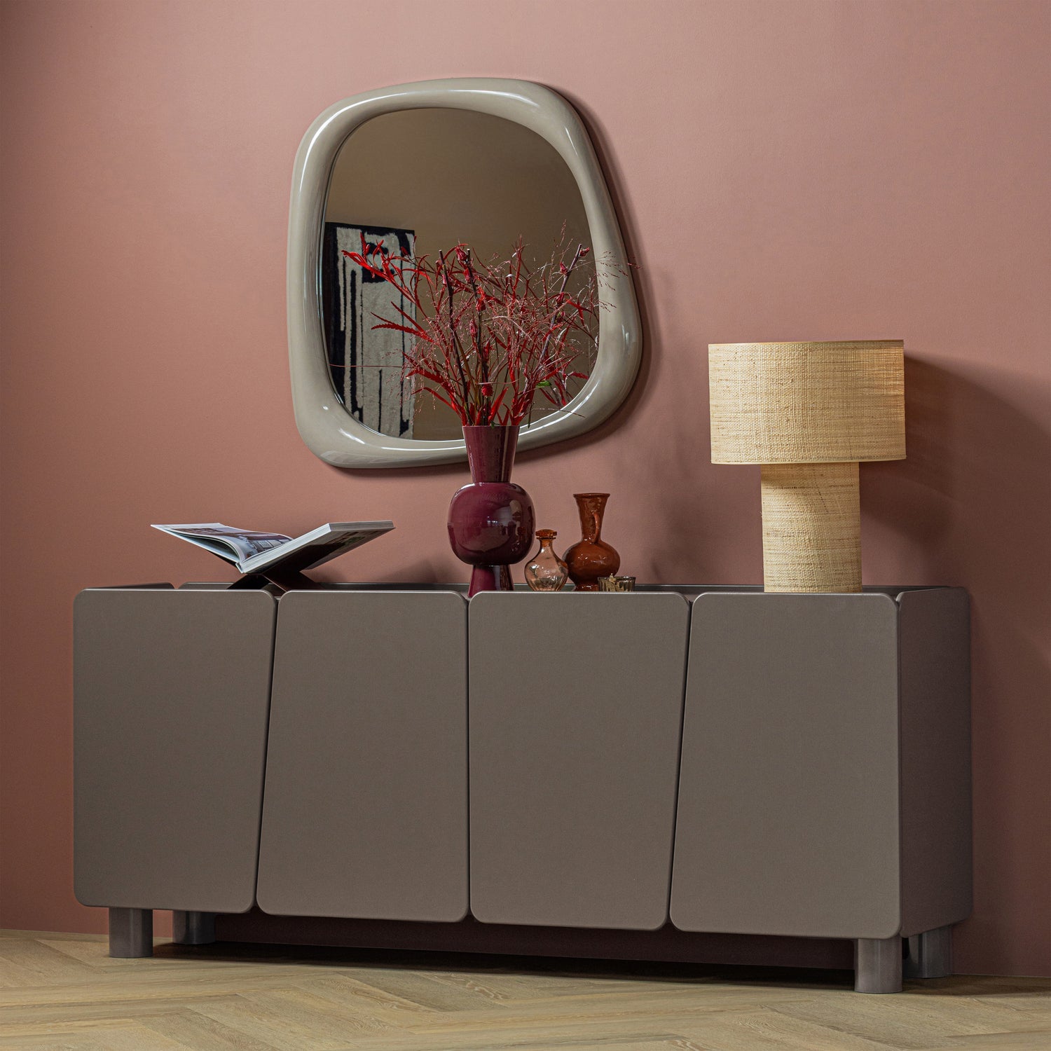 Root Truffle Brown Sideboard