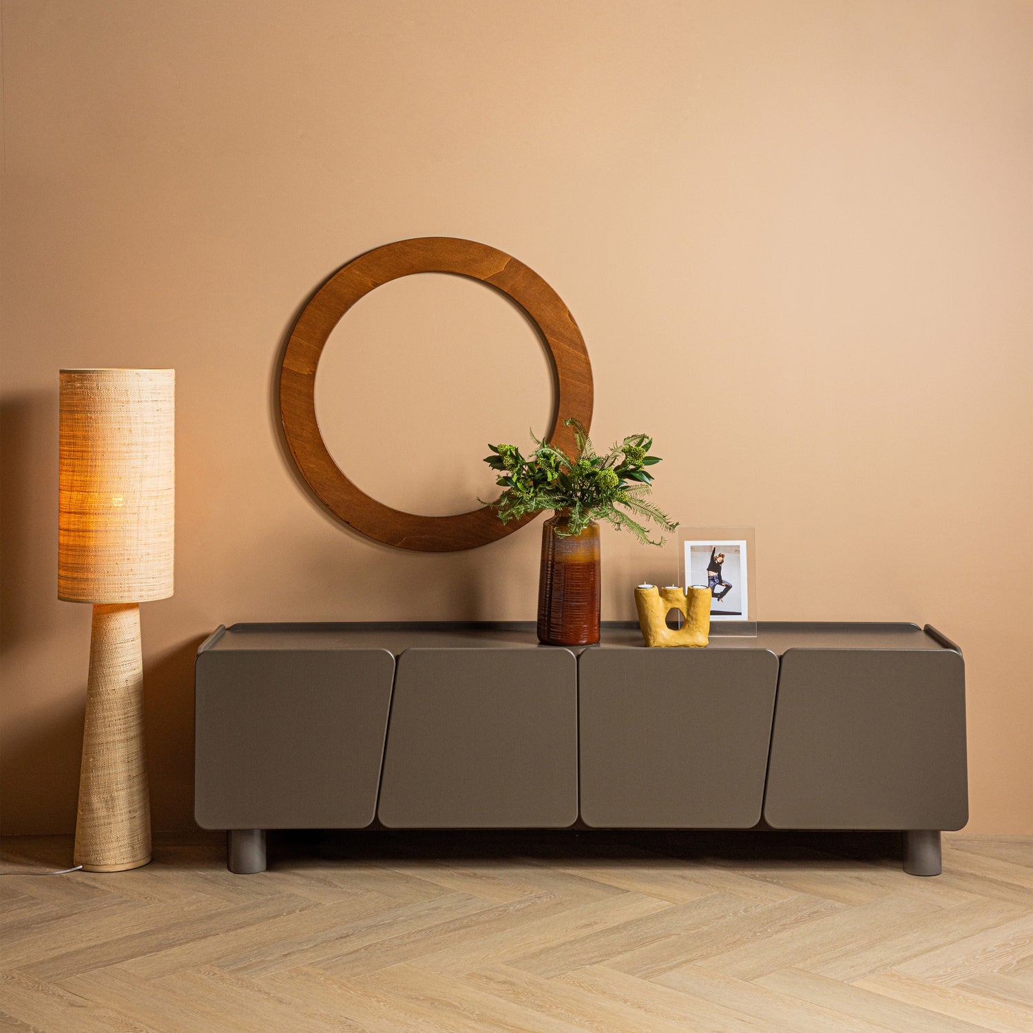 Root Truffle Brown TV Unit