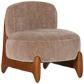 Runi Wood/Velvet Armchair