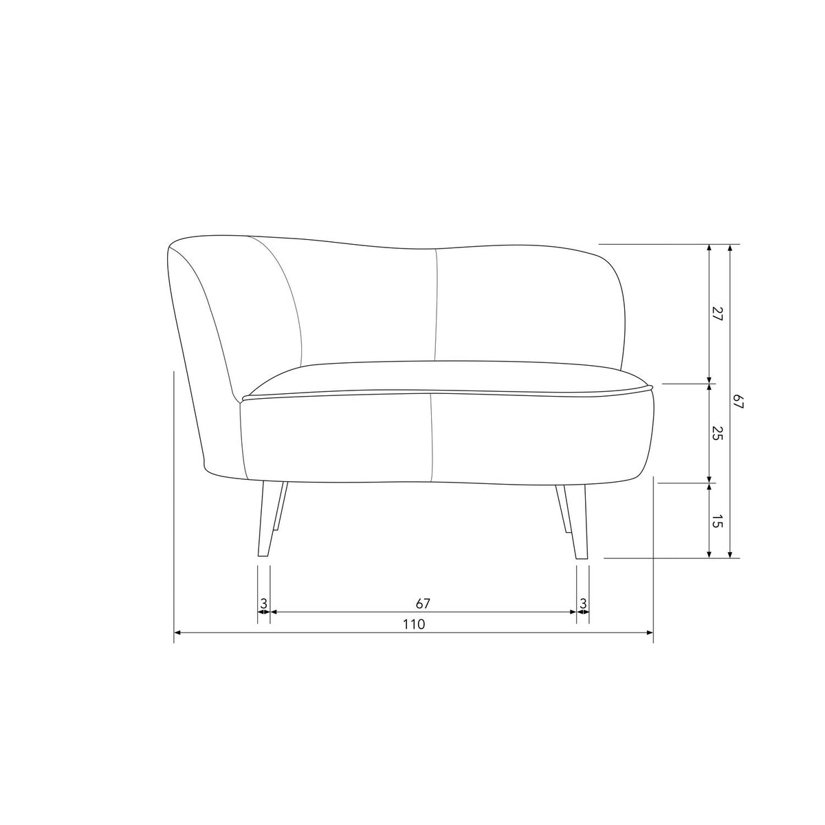 Sara Lounge Armchair