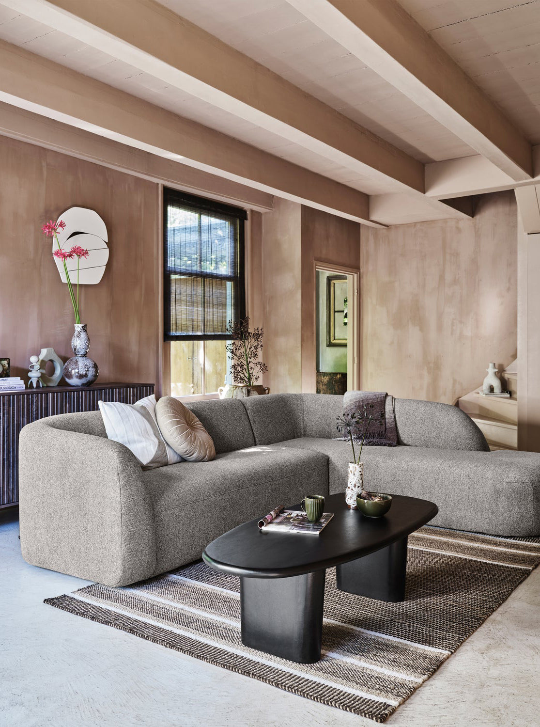 Sloping Corner Sofa