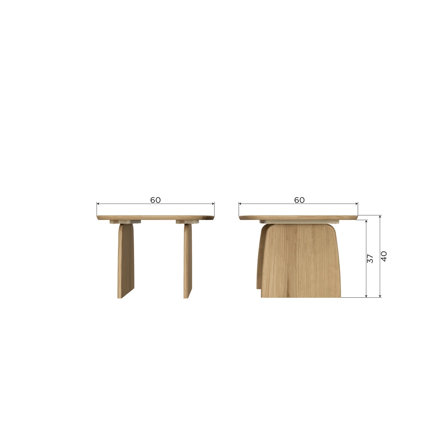 Tablo Oak Wood Coffee Table