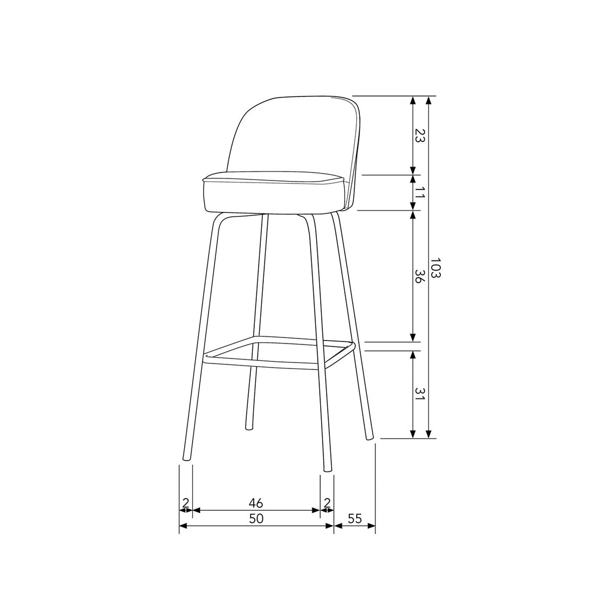 Vogue Barstool