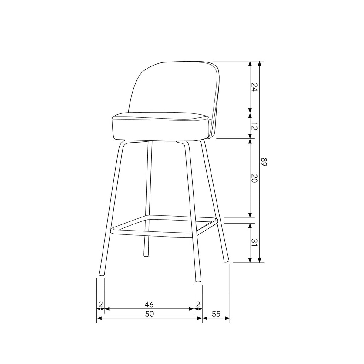 Vogue Counter Stool