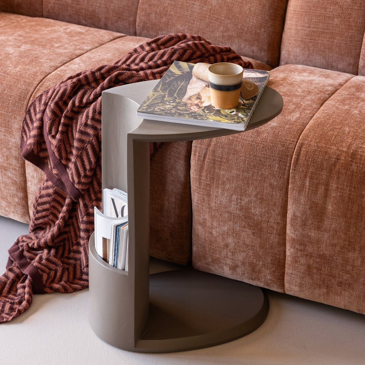 Wobi Mocha Brown Side Table