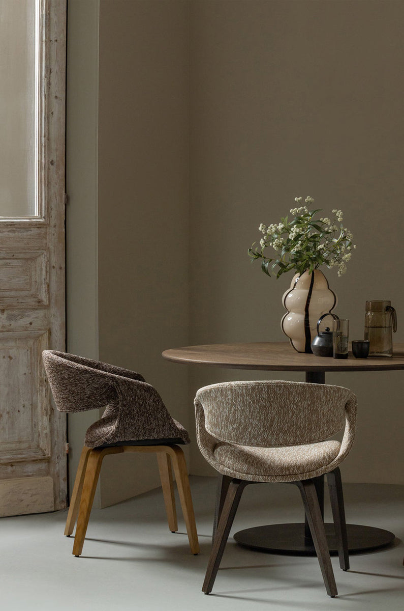 Yossi Dining Chair with Wooden Legs