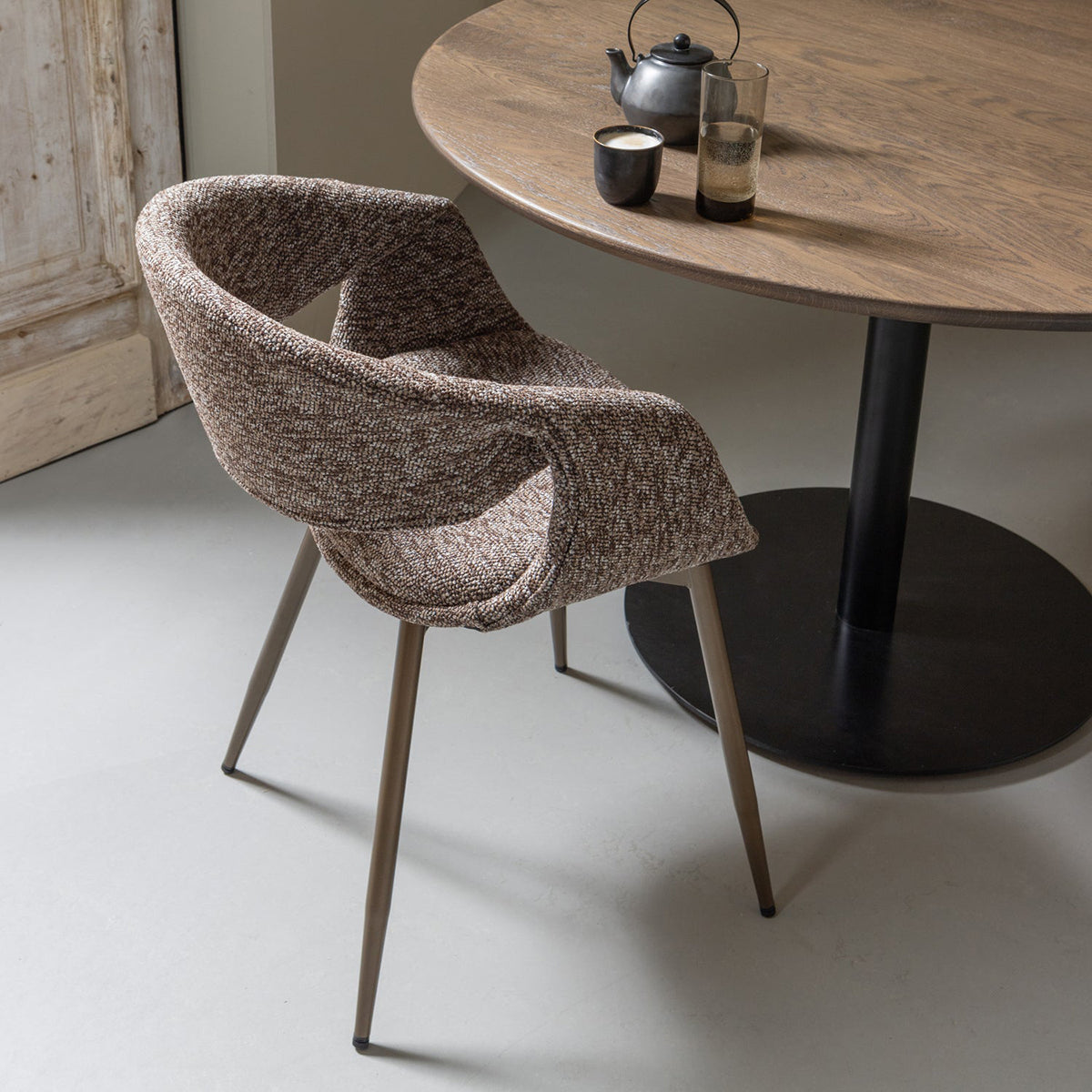 Yossi Dining Chair with Metal Legs