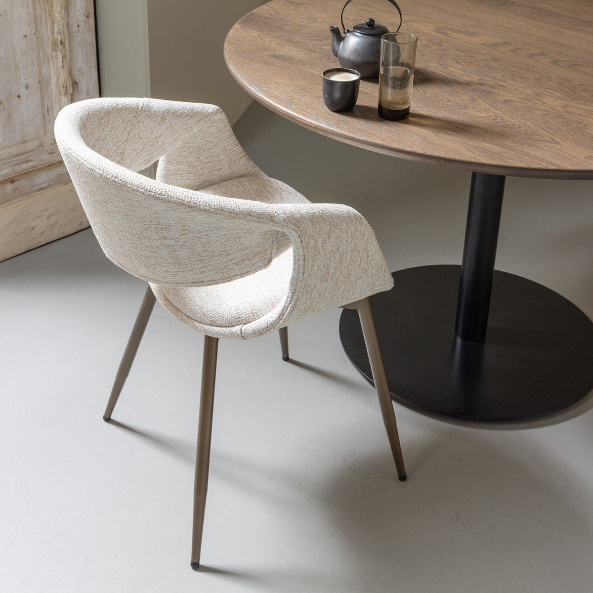 Yossi Dining Chair with Metal Legs