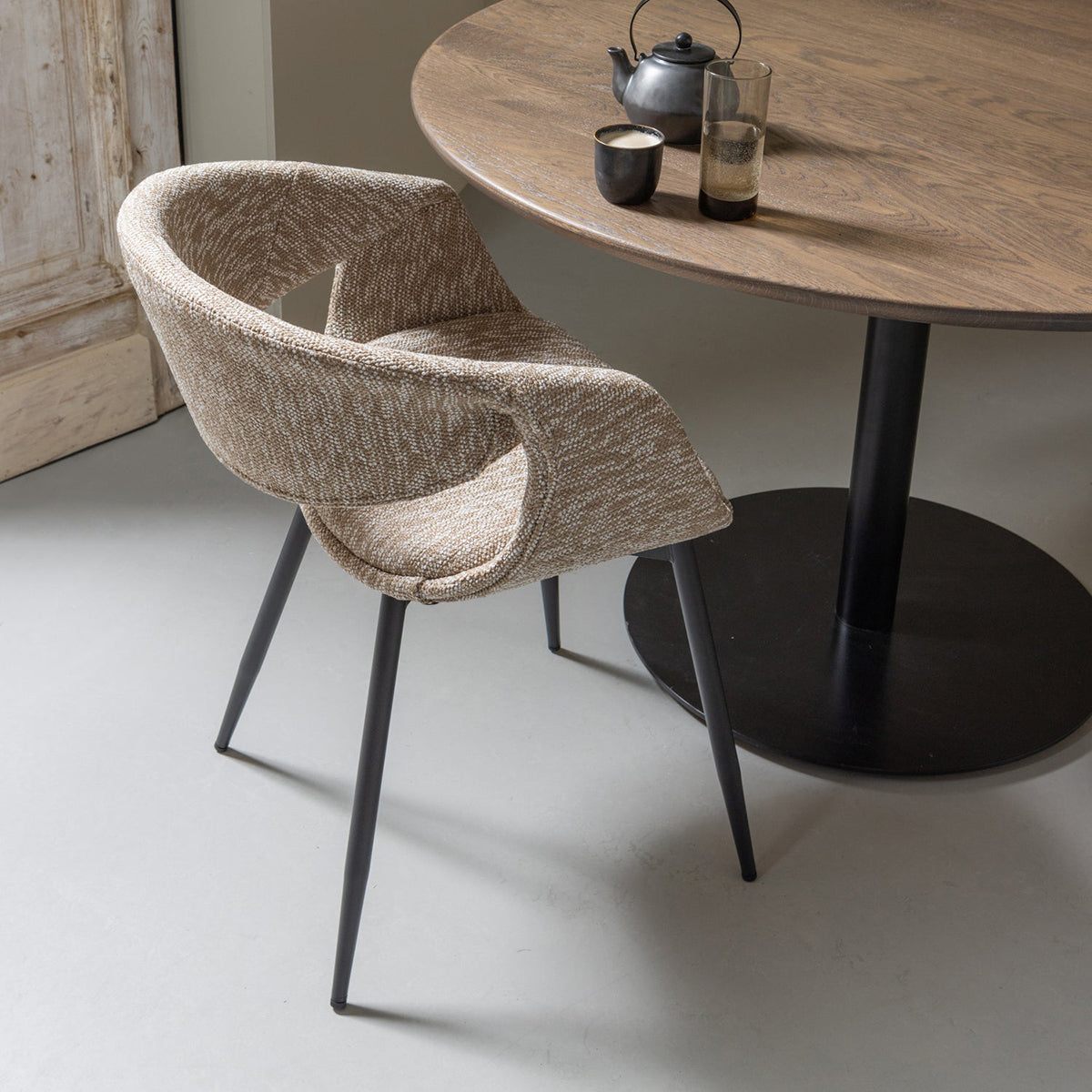 Yossi Dining Chair with Metal Legs
