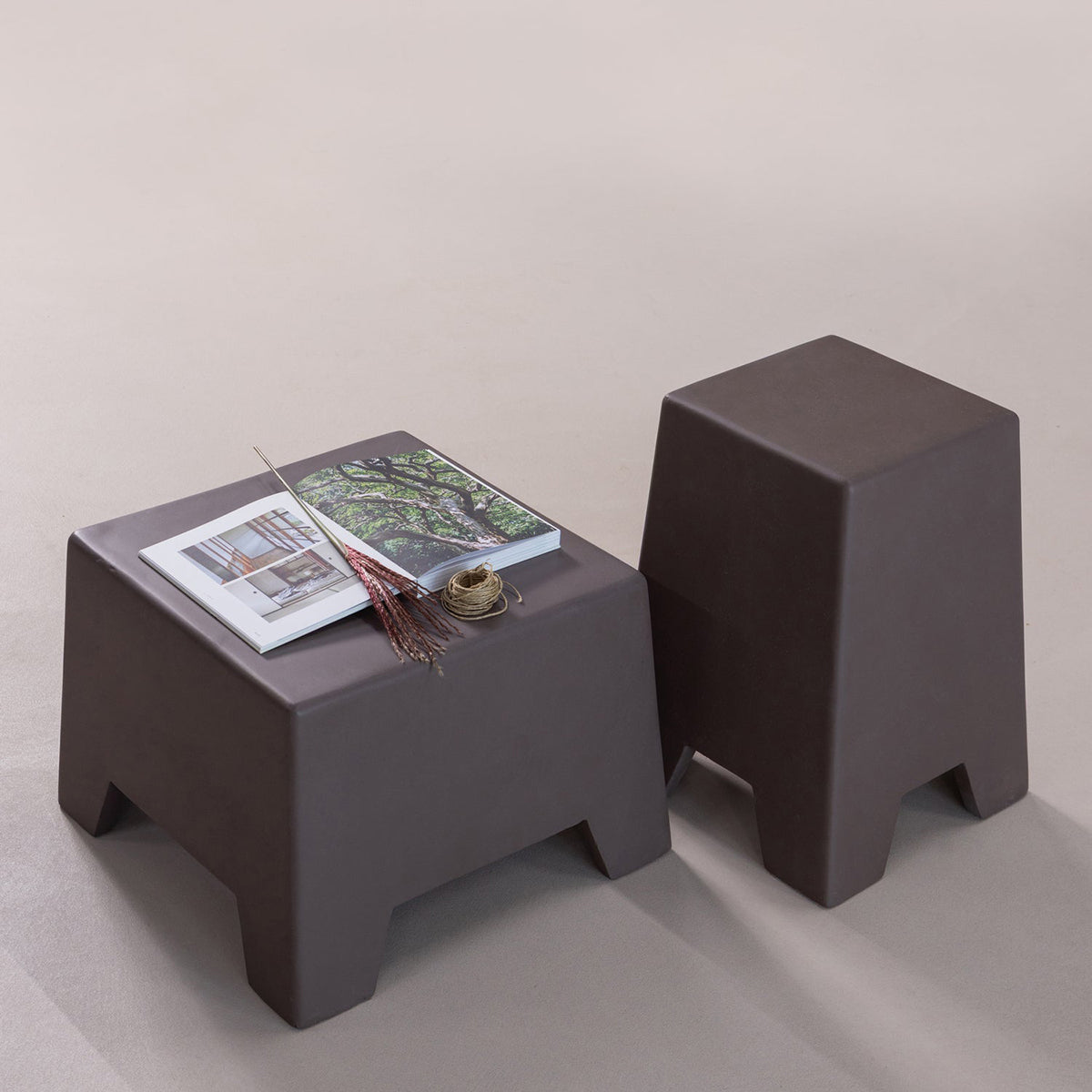 Zina Brown High Side Table