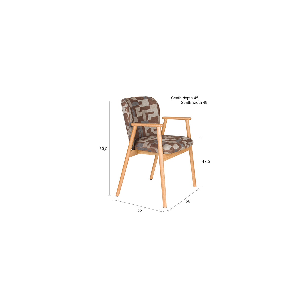 Kenna Brown Armchair