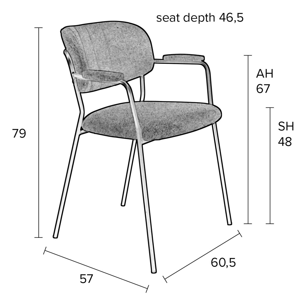 Jolien Armchair (2/Set) - WOO .Design
