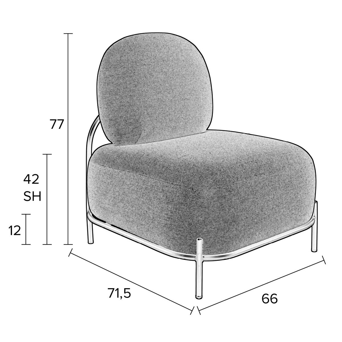 Polly Teddy Lounge Chair - WOO .Design