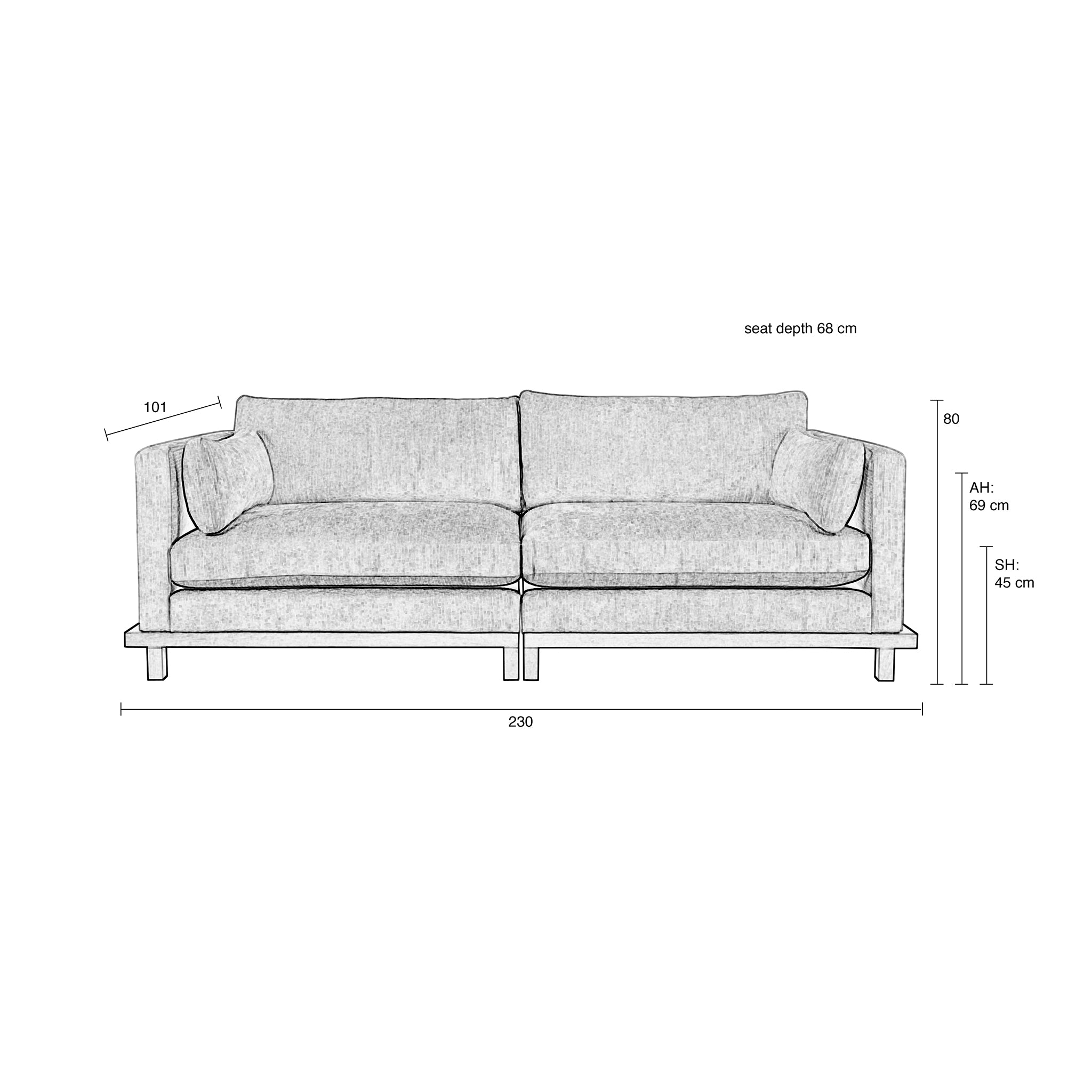 Blossom 3 Seater Sofa