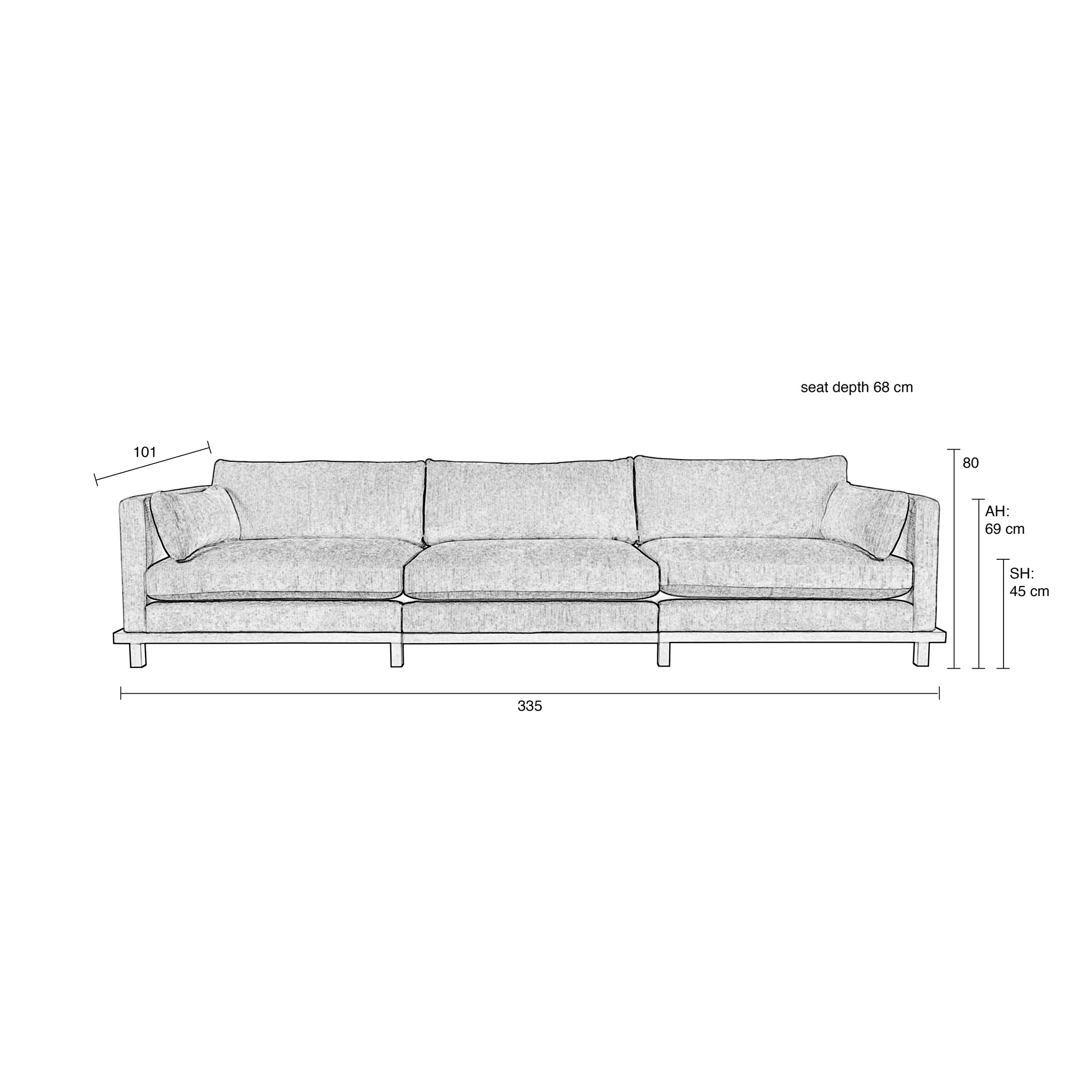 Blossom 4.5 Seater Sofa