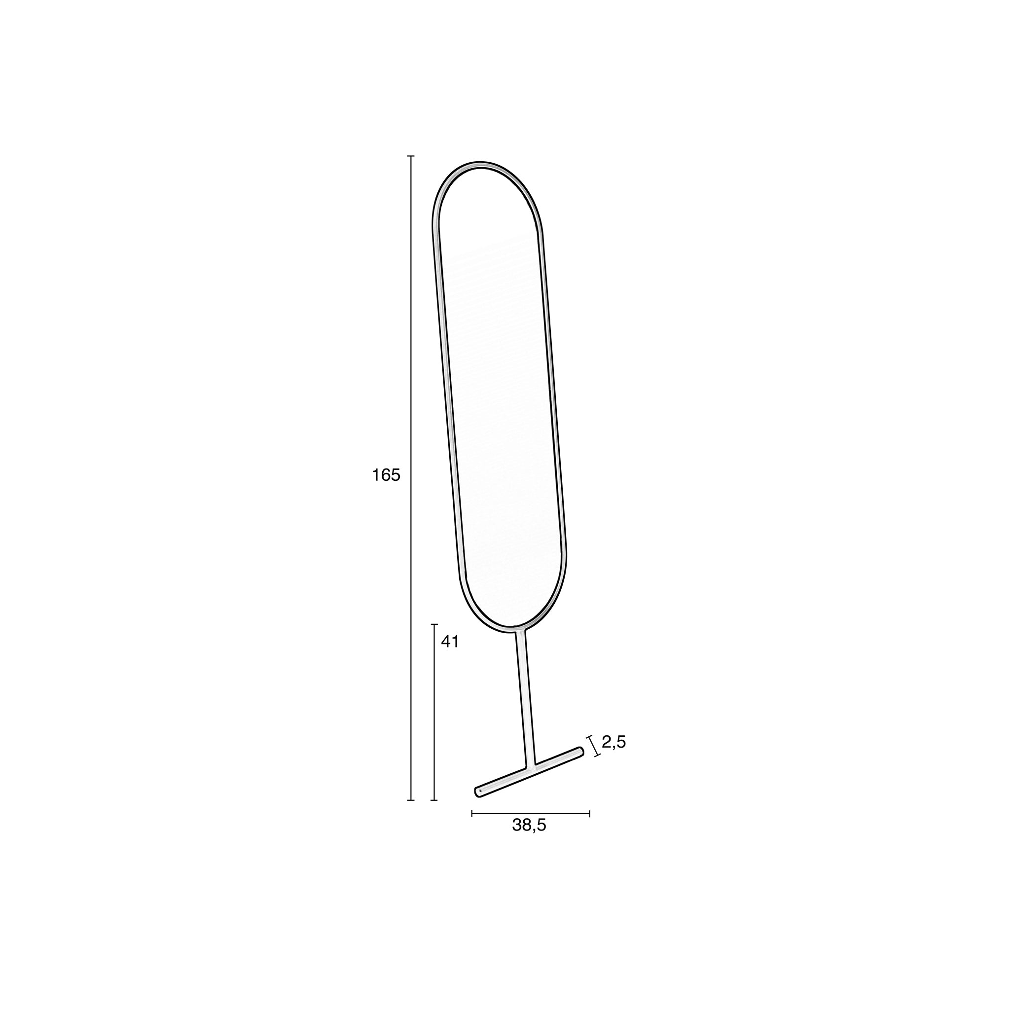 Tess Floor Mirror