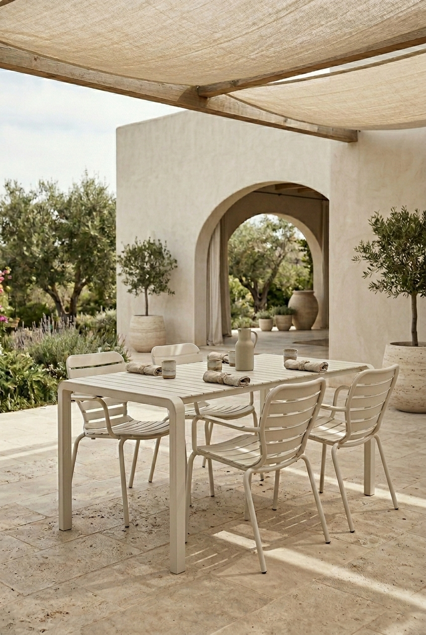 Vondel 168.5 Garden Table Set with Armchair